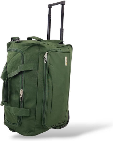 RCM Wheeled Fabric Sack Voyage 49lt Green L53xW28xH32cm