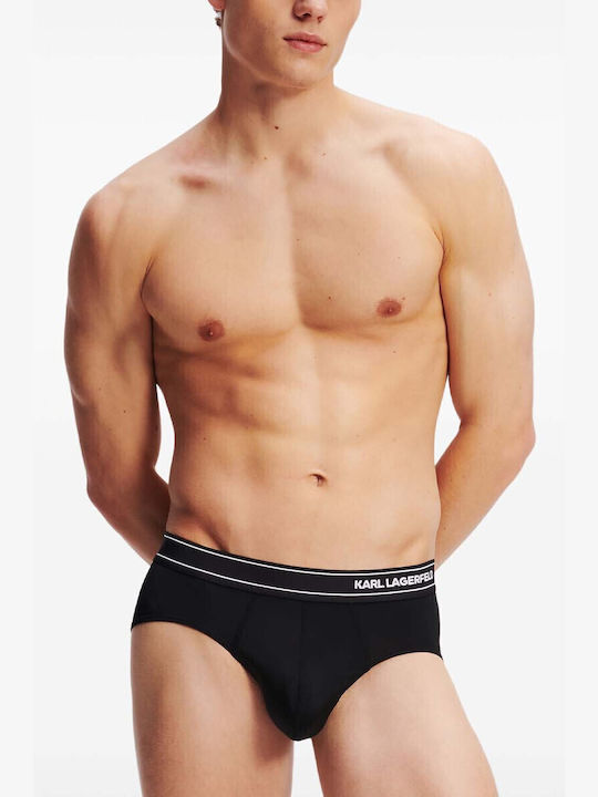 Ανδρικά Σλιπ Black με Σχέδια 3Pack