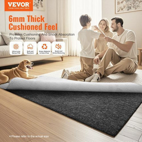 Подложка за килим Vevor против хлъзгане 9' X 12' 0.24" за всички видове подове Fhdtdbfhwfhq11ge2v0 Подложка за килим Vevor против хлъзгане 9' X 12' 0.24" за всички видове подове Fhdtdbfhwfhq11ge2v0