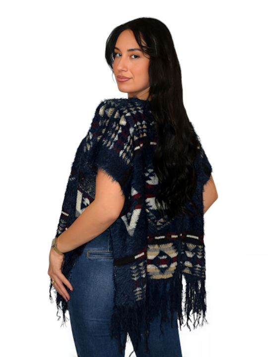 Morena Spain Women's Poncho Blue