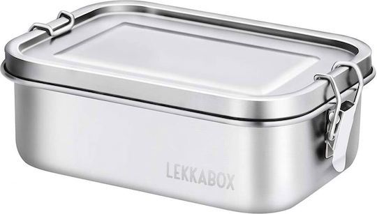 Lekkabox Cutie De Prânz Inox Argintie Cu Compartimente 800ml