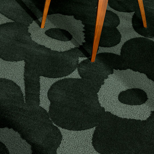 Marimekko Unikko Килим Правоъгълена Dark Green