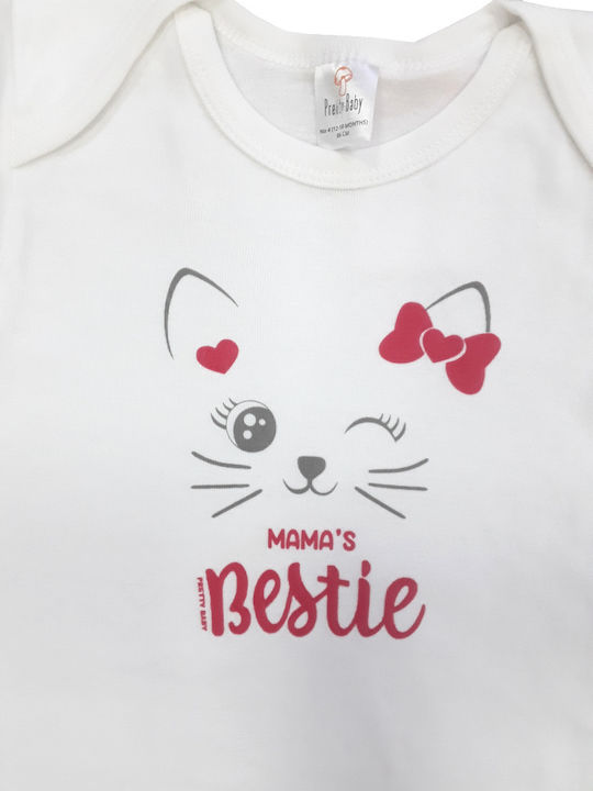 Pretty Baby Bestie Baby Bodysuit Short-Sleeved Pretty Mama's Bestie