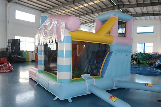 Trampolino Φουσκωτό Lollipop με Τραμπολίνο & Τσουλήθρα για 5+ Ετών