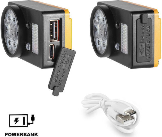 Retlux Rechargeable Headlamp LED IP44 with Maximum Brightness 200lm