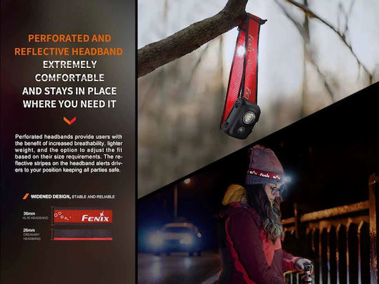 Fenix Lanternă Frontală LED IP66 cu Luminozitate Maximă 450lm roz