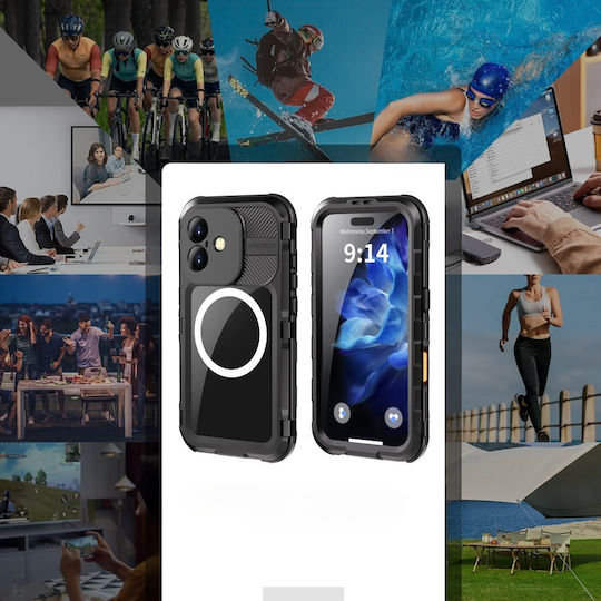 Shellbox Back Cover Πλαστικό / Σιλικόνης 2mm Αδιάβροχο Μαύρο (iPhone 16)