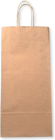 thessPACK Paper Packaging Bags Kraft Brown 18x8x39cm 150pcs