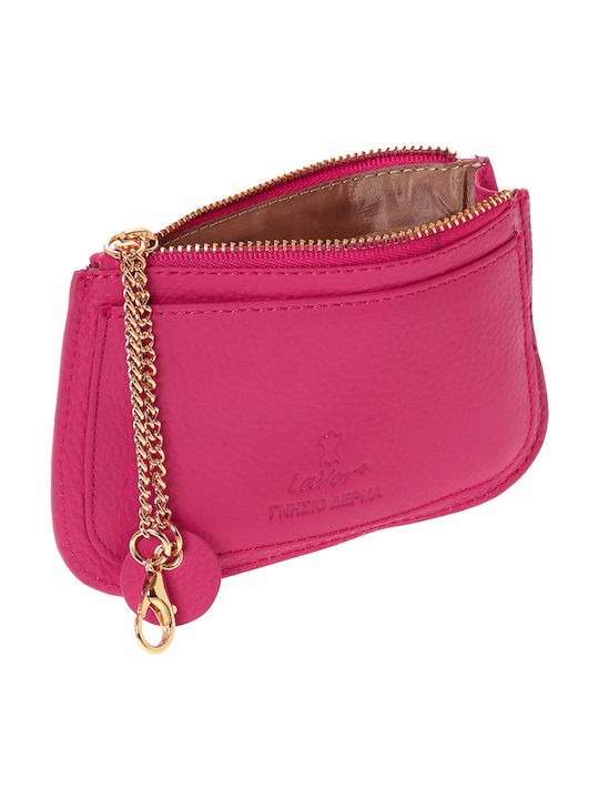 Small Leather Women's Wallet Classic with RFID Pink