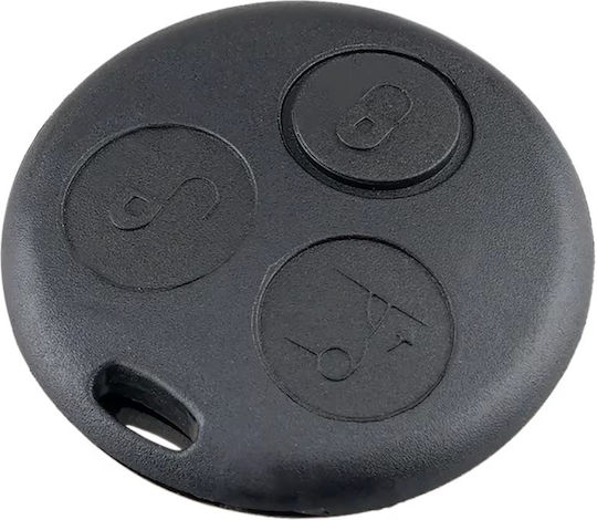 Key Case 3 Buttons Smart Fortwo 450 Forfour 451 Roadster City Coupe Cabrio 199