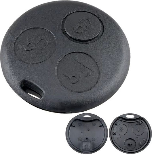 Key Case 3 Buttons Smart Fortwo 450 Forfour 451 Roadster City Coupe Cabrio 199