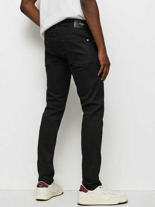 Pepe Jeans Finsbury Ανδρικό Παντελόνι Τζιν Skinny Fit Μαύρο