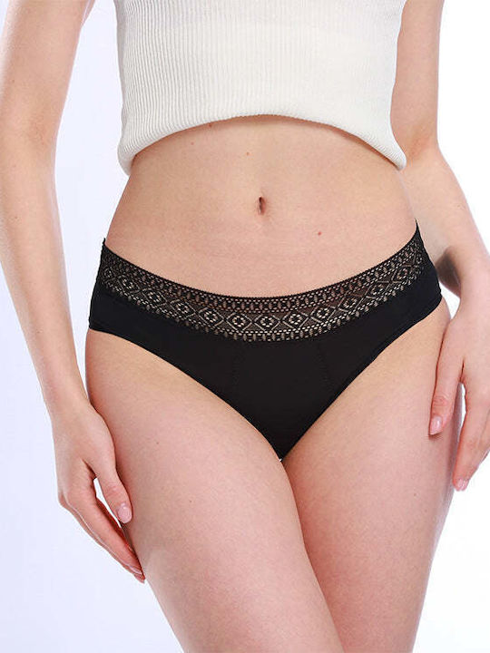 Geometric Lace Menstrual Underwear