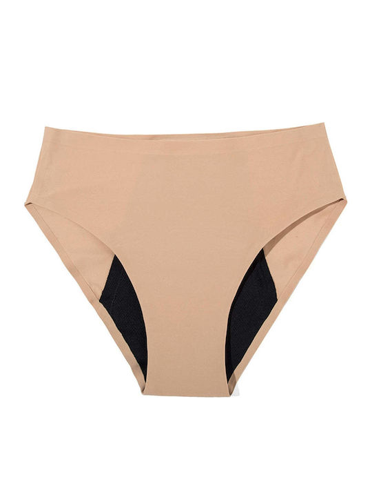 Menstruationsunterwäsche Versiegelte Nähte Beige