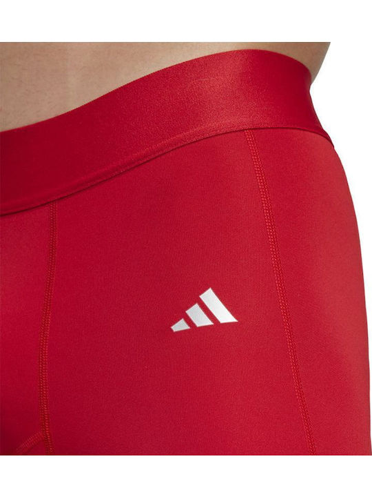 adidas Techfit Ανδρικό Ισοθερμικό Σορτς Compression Κόκκινο