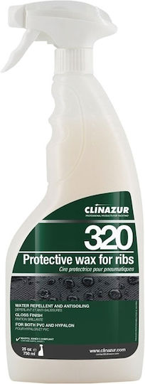 Clin Azur 320 Protective Wax for Inflatable Boat Tubes 750ml 41662