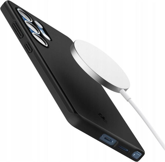 Spigen Thin Fit Mag Back Cover Silicone 1.55mm Black (Galaxy S25 Ultra)