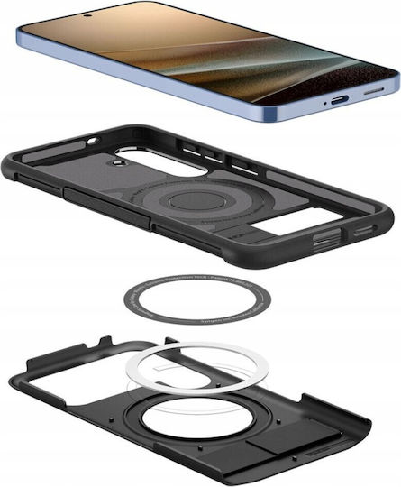 Spigen Slim Armor Back Cover Silicon / Plastic 2mm Negru (Galaxy S25)