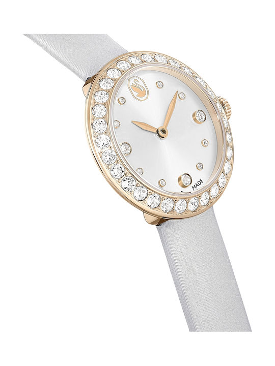 Swarovski Matrix Дамски Часовник Хронограф с Сив Кожена Каишка