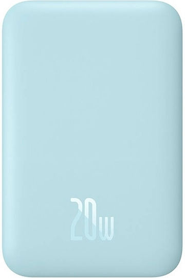 Baseus Magnetic Mini Power Bank 6000mAh 20W με Θύρα USB-C Μπλε