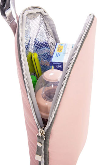 Baby on Board Τσάντα-Αλλαξιέρα Ώμου/Χειρός Ροζ 45x16x28εκ.