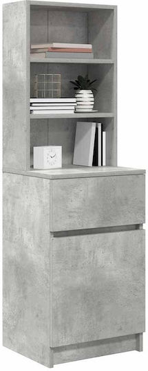 Sideboard Wooden with Drawers Gray 39x35x125cm