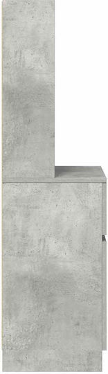 Sideboard Wooden with Drawers Gray 39x35x125cm
