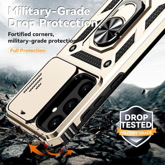 Samsung Sliding Camera Case Back Cover Πλαστικό Χρυσό (Galaxy S25+)