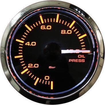 Auto Gauge Αναλογικό Όργανο Πίεση Λαδιού Αυτοκινήτου 52mm