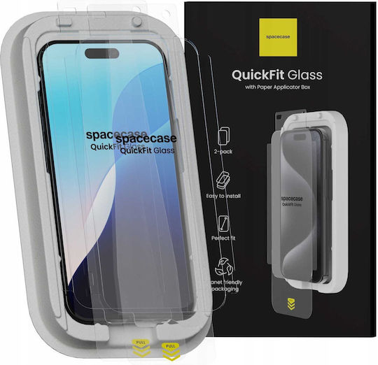 Spacecase 0.33mm Tempered Glass 2τμχ (iPhone 17 Pro Max / iPhone 16 Pro Max)