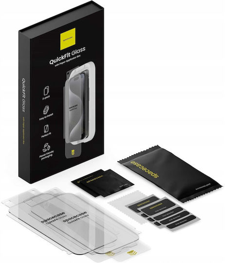 Spacecase 0.33mm Tempered Glass 2τμχ (iPhone 17 Pro Max / iPhone 16 Pro Max)