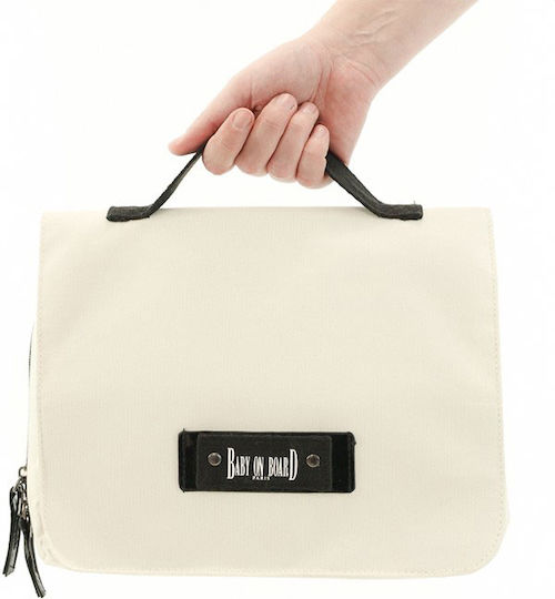 Baby on Board Diaper Bag Beige 27x16x44cm.