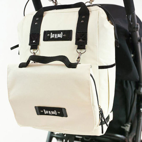 Baby on Board Diaper Bag Beige 27x16x44cm.