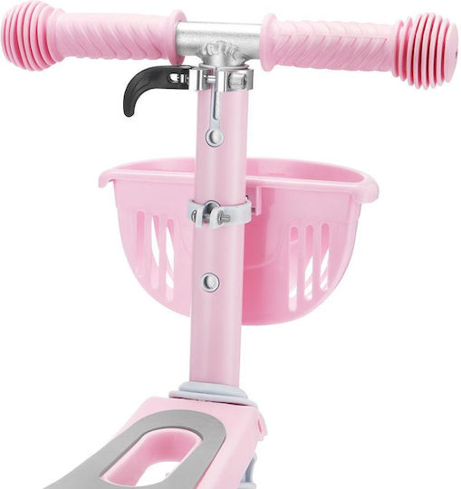 Action One Kids Scooter 3-Wheel with Seat Pink