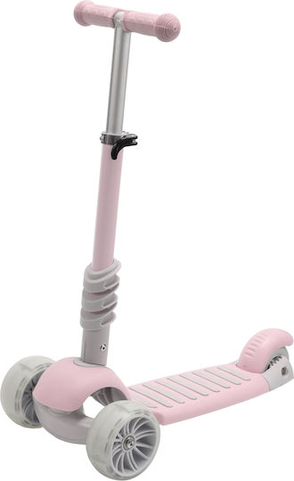Action One Kids Scooter 3-Wheel with Seat Pink