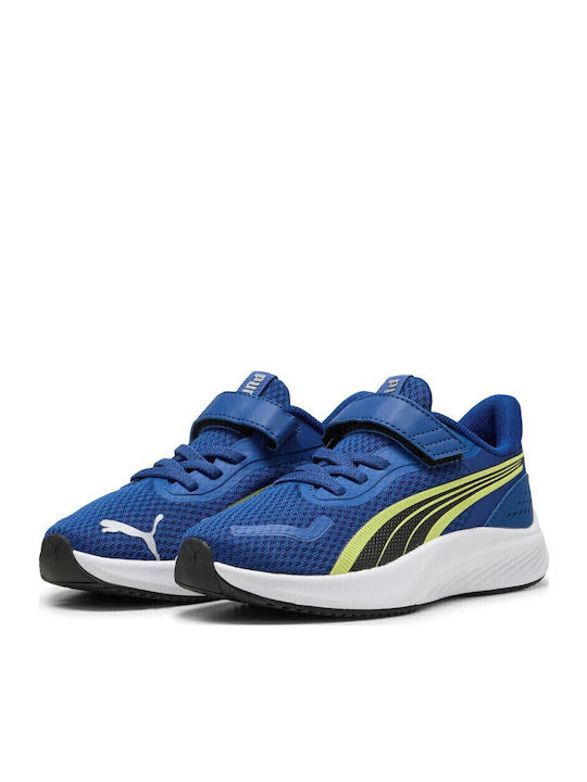 Lite Ac Kids Sneakers with Hoop & Loop Closure Blue