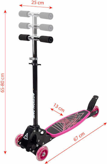 Action One Kids 4-wheel Foldable Scooter Rookie Pink