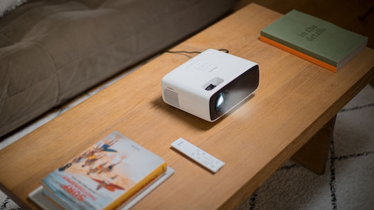 Philips NeoPix 200 NPX200/INT Mini Projector LCD Full HD LED Lamp with Built-in Speakers White