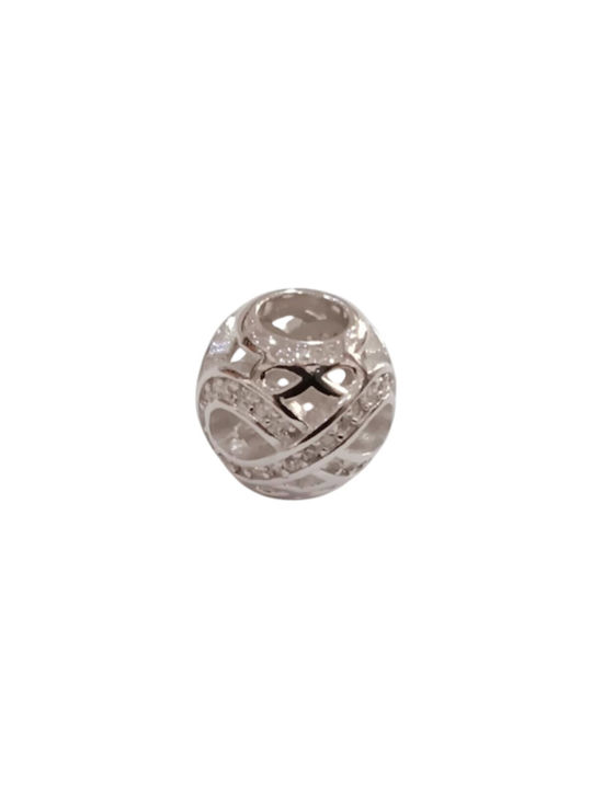 Kalliopi Silver Charm Infinity from Silver with Zircon