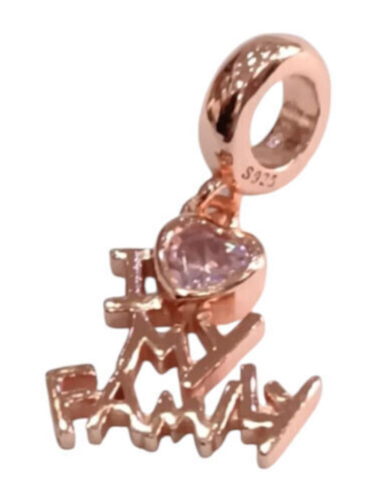 Kalliopi Silver Charm Made of Pink Gold Plated Silver Kalliopi Silver Charm Made of Pink Gold Plated Silver