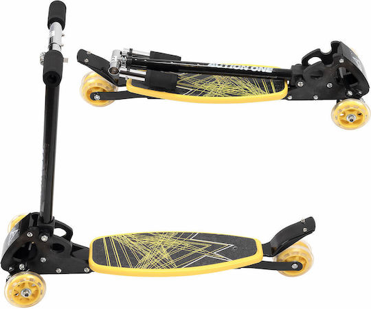 Action One Kids 4-wheel Foldable Scooter Rookie Yellow