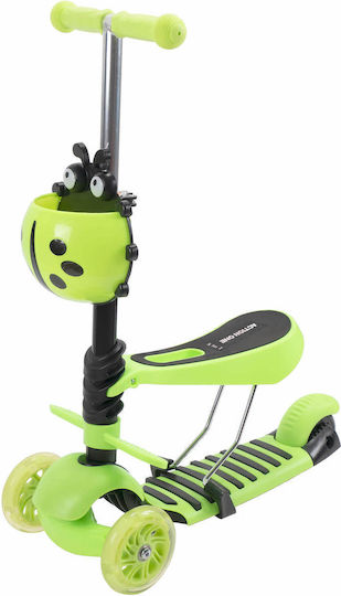 Action One Kids 3-wheel Scooter Seat Smart Kid 5 In 1 Green