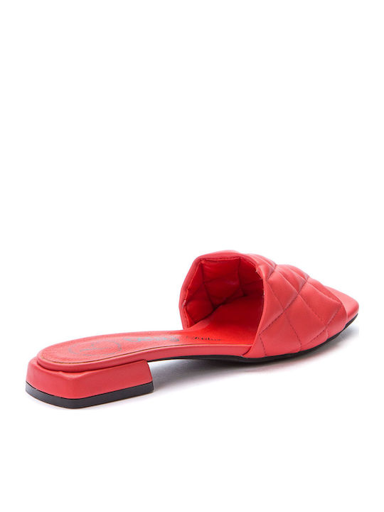 Women's Flat Sandals in Red Color