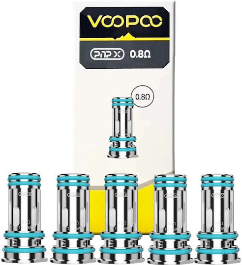 Voopoo Pnp X Coil Αντιστάση Ηλεκτρονικών Τσιγάρων 1ohm 5τμχ
