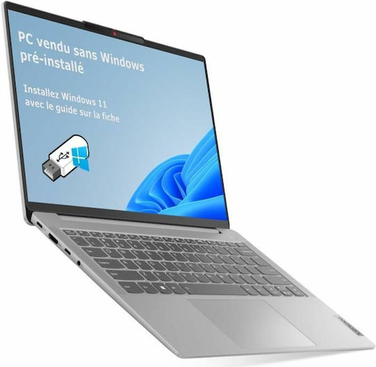 Lenovo IdeaPad Slim 5 14ABR8 14" IPS FHD+ (Ryzen 7-7730U/8GB/512GB SSD/No OS) Cloud Grey (FR Keyboard)