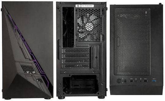 Kolink Inspire K2 Plus A-RGB Gaming Midi Tower Computer Case with Side Window Black