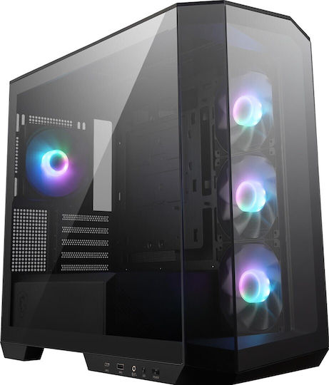 MSI MAG PANO 100R PZ Gaming Middle Tower Carcasă Calculator cu Iluminare RGB Alb