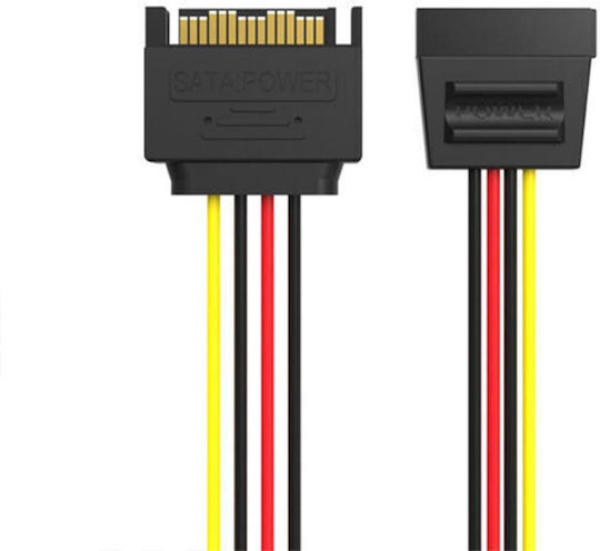Vention 15-Pin Sata - 15-Pin Sata Cable 0.3m Μαύρο KDABY
