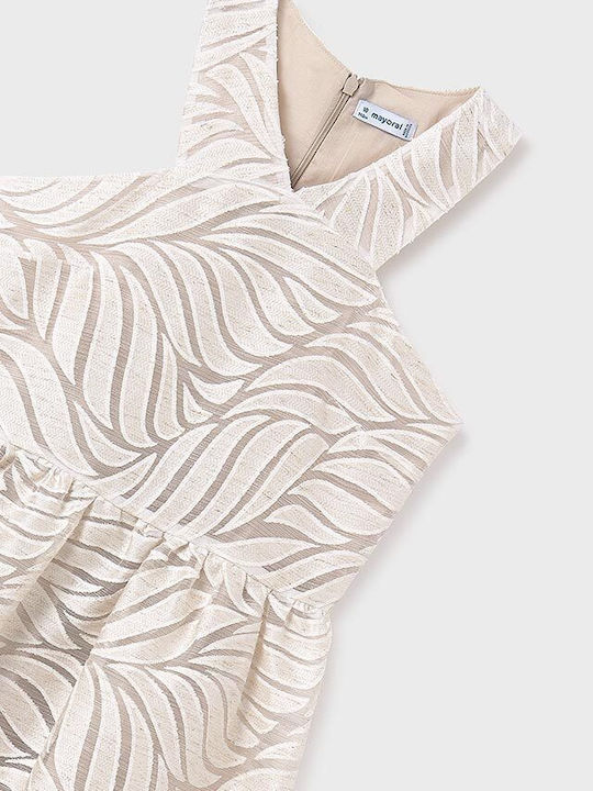 Kinderkleid Ärmellos Beige