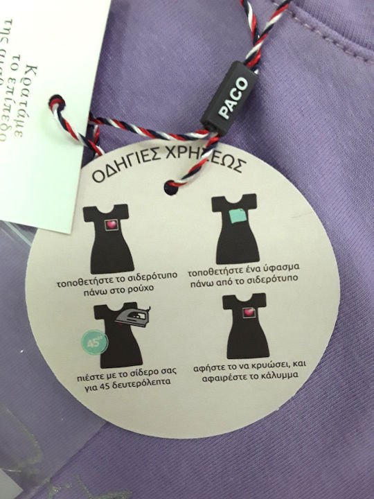 Kinderkleid Kurzärmelig Purple